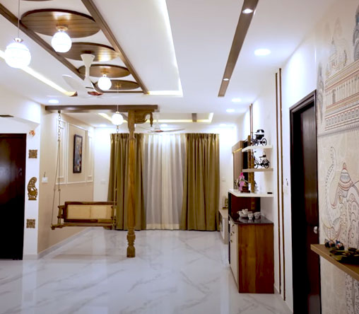 3BHK Interior Design of Ramky One Galaxia